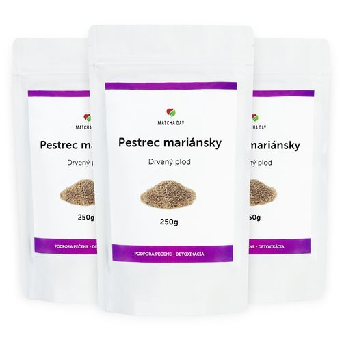 Matcha Day Pestrec mariánsky drvený - štartovací set - (3x250g)