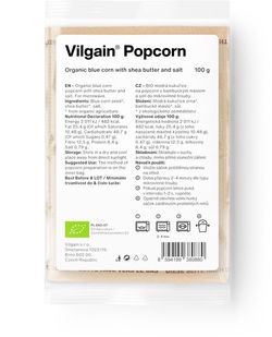 Vilgain Popcorn do mikrovlnky BIO bambucké maslo so soľou 100 g