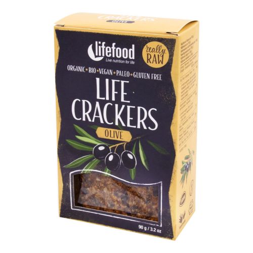 LifeFood - Life Crackers olivové BIO, 90 g