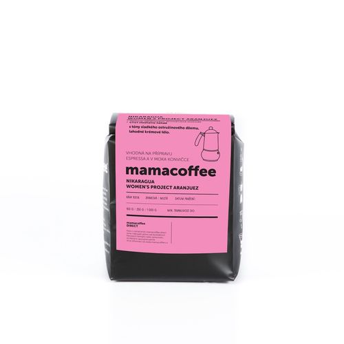Mamacoffee - Nikaragua Women´s Project Aranjuez, 250g Druh mletie: Mletá, Expirace 2.12.2020