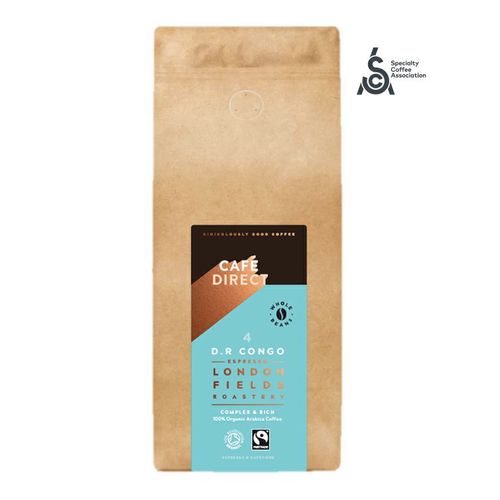 Cafédirect - BIO zrnková káva Congo SCA 84 s tónmi medu a horkej čokolády, 1 kg