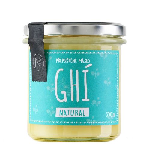 NATU - Přepuštěné máslo Ghí natural, 350ml