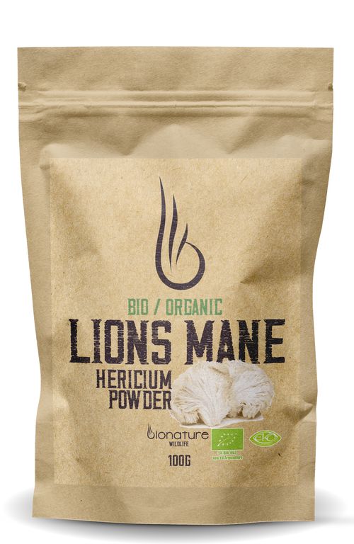 Bio Organic Hericium (Lion´s Mane) prášok - BioNature 100g