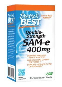 Doctor's Best SAM-e, 400 mg, 30 enterických tabliet