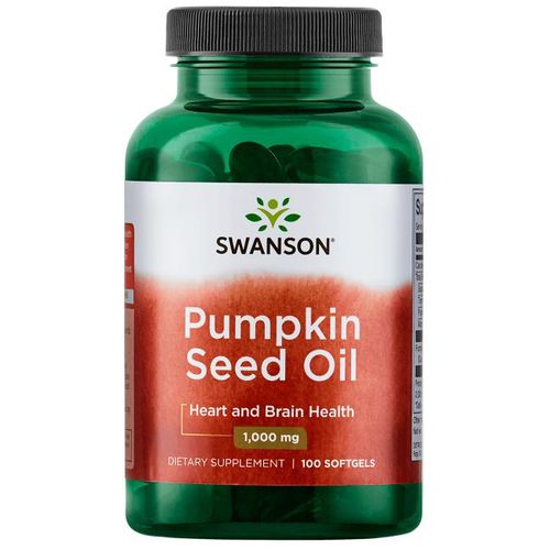 Swanson Pumpkin Seed Oil (Olej z dýňových semínek) 1000 mg, 100 softgelových kapslí