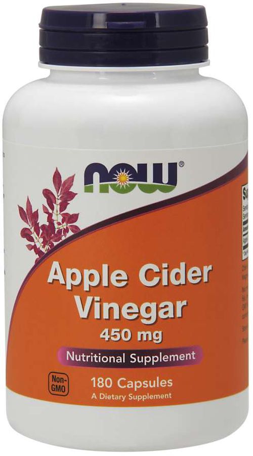 NOW® Foods NOW Jablečný ocet, 450 mg, 180 kapslí