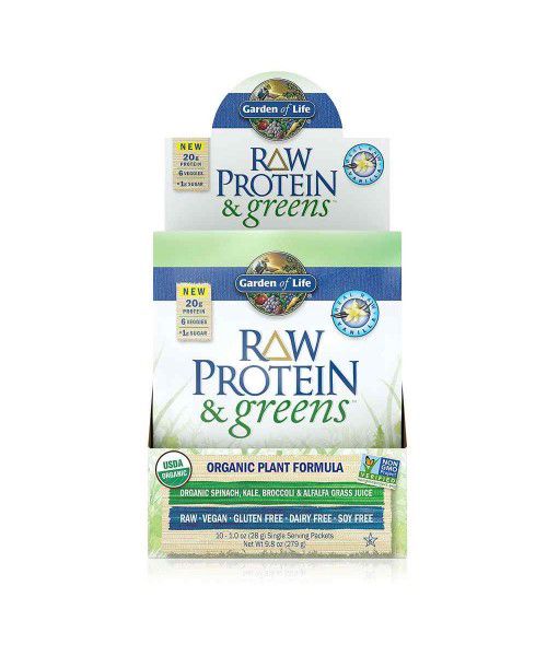 Garden of Life - RAW Protein & Greens Organic - vanilka, 28 g (vzorka)