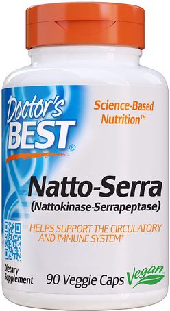Doctor's Best Natto-Serra, 90 rostlinných kapslí