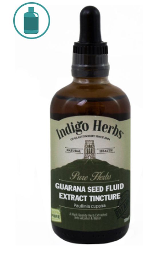 Indigo Herbs Guarana Seed Fluid Extrakt (1:1) - silná tinktúra zo semien guarany, 100 ml
