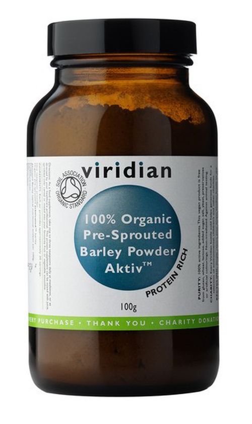 Viridian Activated Barley Powder 100g Organic
