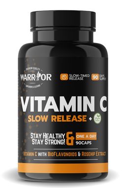 Warrior Vitamin C Slow Release kapsuly 90 caps
