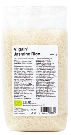 Vilgain Jazmínová ryža BIO 1000 g