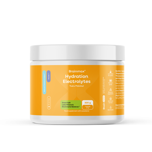 BrainMax Hydration Electrolytes, Yuzu, 300 g