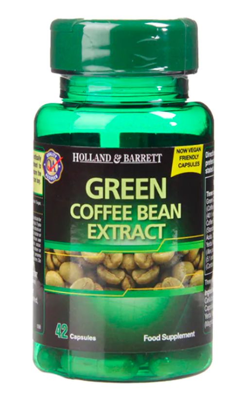 Holland & Barrett Holland&Barrett Green Coffee Bean Extract (Extrakt z kávových zrn), 42 kapslí