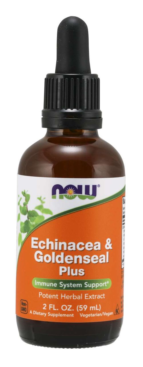 NOW® Foods NOW Echinacea & Goldenseal Plus (Třapatka & Vodilka kanadská), 59 ml