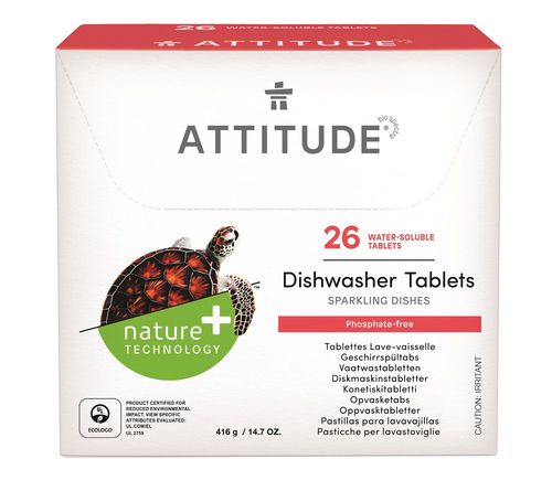 Attitude - tablety do umývačky bez fosfátov, 26 dávok