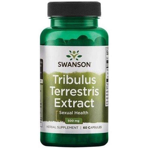 Swanson Tribulus Terrestris Extract, Kotvičník extrakt, 500 mg, 60 kapslí