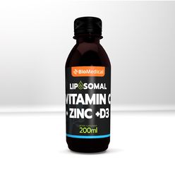 Liposomal Vitamin C + Zinc + D3 - Lipozomálny vitamín C, Zinok, D3 200ml