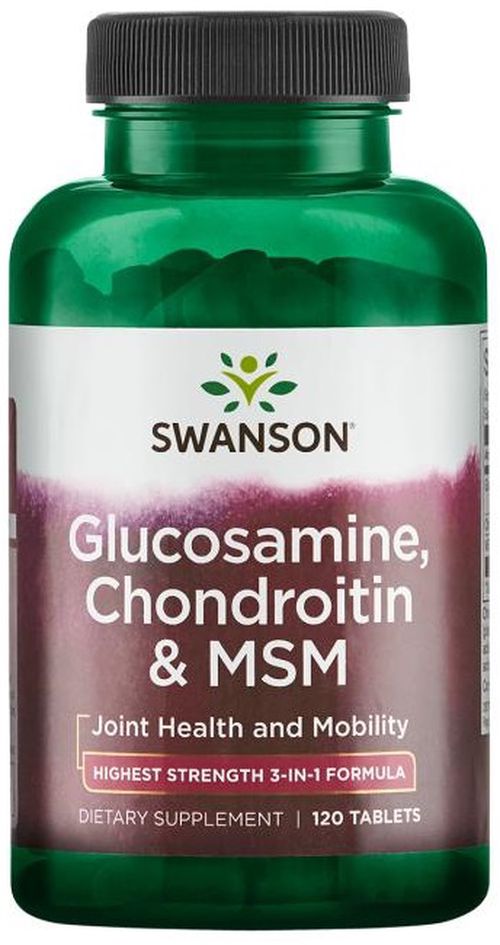 Swanson Glucosamine, Chondroitin & MSM, 750 mg, 120 tablet