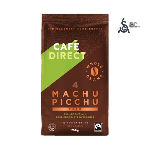 Cafédirect - BIO Machu Picchu SCA 82 zrnková káva, 750 g