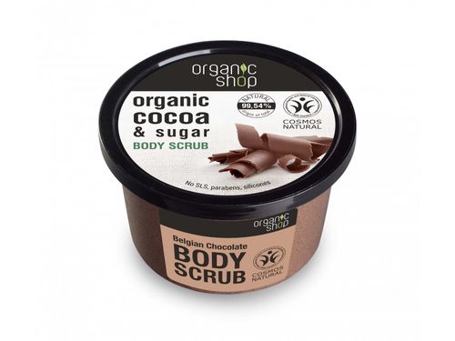 Organic Shop - Tělový peeling Belgická čokoláda, 250 ml