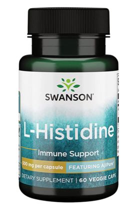 Swanson L-Histidine (L-Histidin), 60 rostlinných kapslí