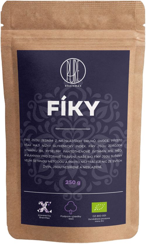 BrainMax Pure Figy - celé BIO, 250 g *CZ-BIO-001 certifikát