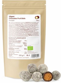 Vilgain Chocolate Fruit Balls BIO ananás krusta