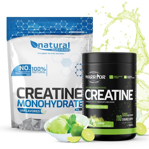 Creatine monohydrate - Kreatín monohydrát 600g malina