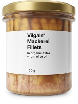 Vilgain Makrela filety v bio extra panenskom olivovom oleji 190 g