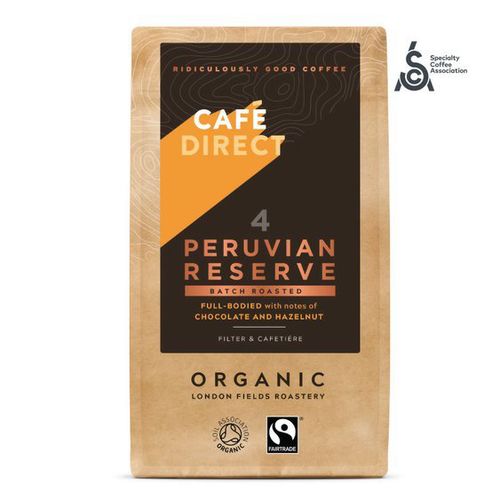 Cafédirect - BIO Peru Reserve SCA 82 mletá káva, 227 g