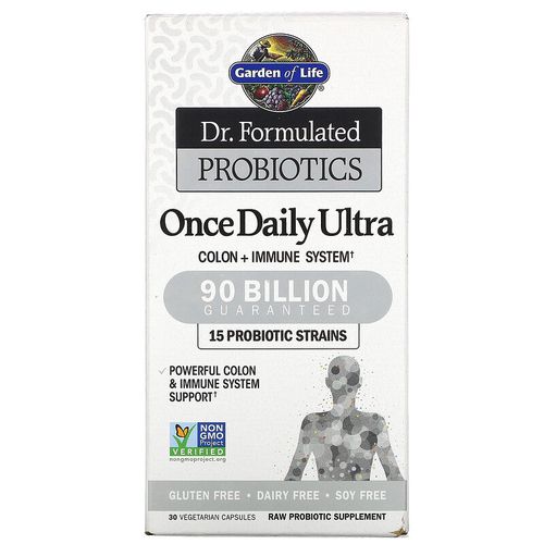 Garden of life Dr. Formulated Probiotics once daily Ultra (probiotika) - 90 mld. CFU, 15 kmenů, 30 rostlinných kapslí