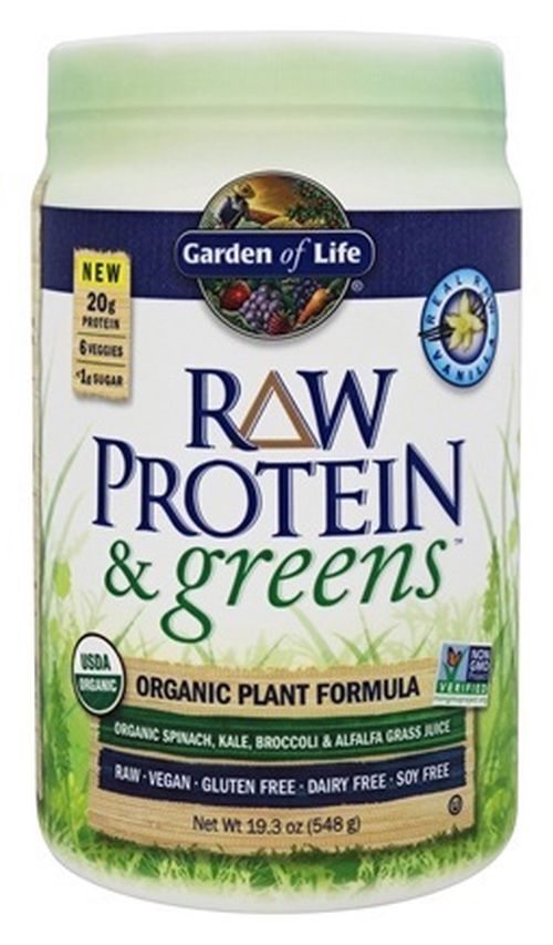Garden of Life - RAW Protein & Greens Organic - jemne sladený, 651g