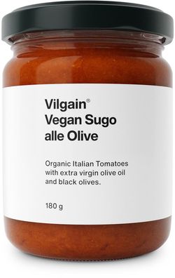 Vilgain Vegan Sugo BIO s čiernymi olivami