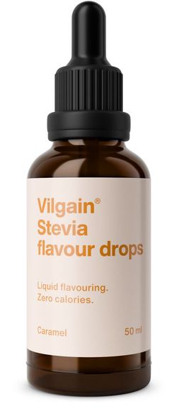 Vilgain Stevia Drops karamel prírodné sladidlo