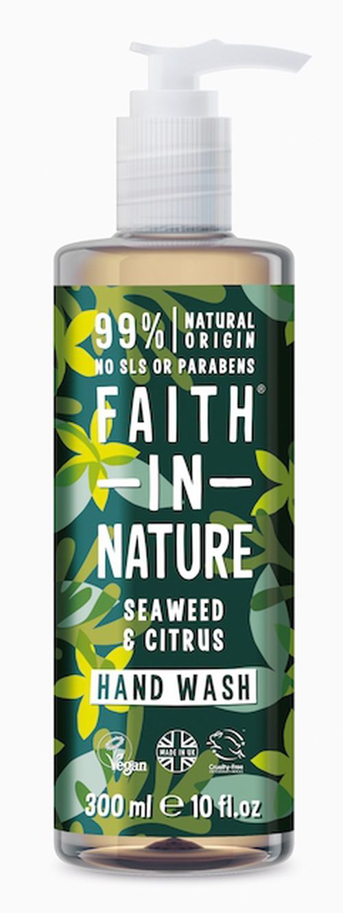 Faith in Nature - Antibakteriální tekuté mýdlo Mořská řasa & Citrus , 400 ml