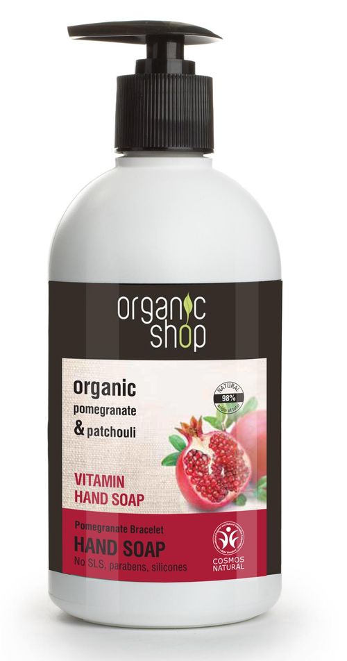 Natura Siberica Organic Vitamínové Mýdlo na ruce Granátové jablko 500 ml