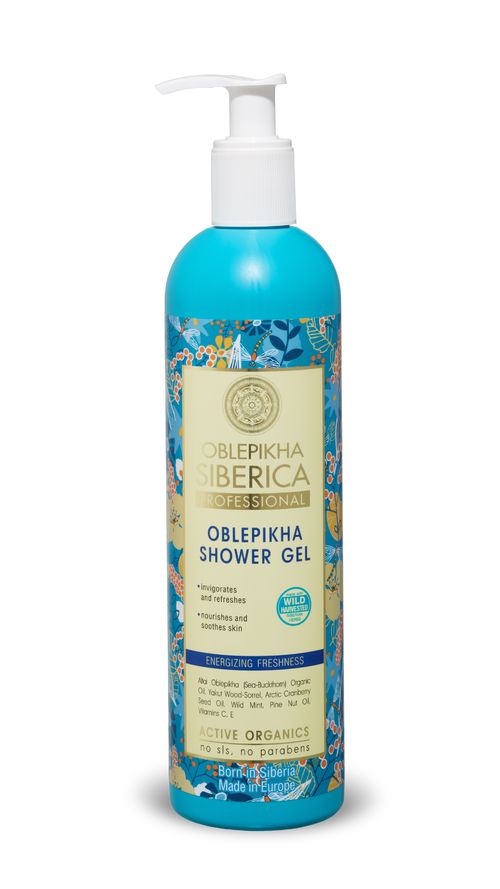 Natura Siberica Energizující rakytníkový sprchový gel 400 ml