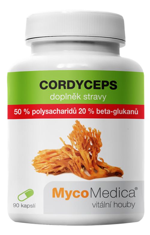 MycoMedica - Cordyceps 50% ve vysoké koncentraci, 90 rostlinných kapslí