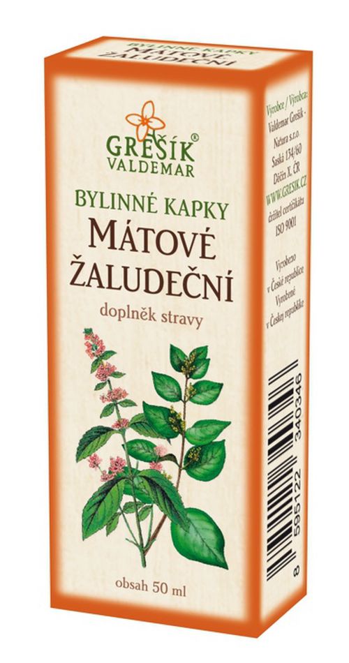 Grešík Mátové žaludeční bylinné kapky 50 ml