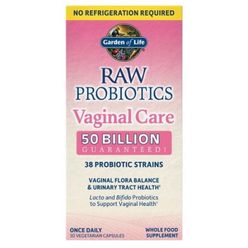 Garden of life Raw Probiotics vaginal care (probiotika pro ženy, vaginální péče), 50 mld. CFU, 38 kmenů, 30 rostlinných kapslí
