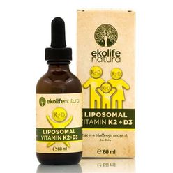 Ekolife Natura - Liposomal Vitamin K2 + D3 (lipozomálny vitamín K2 + D3), 60 ml
