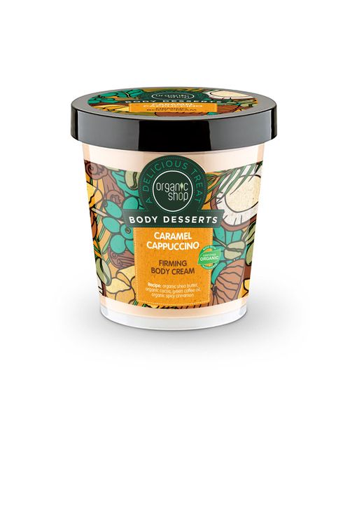 Organic Shop - Tělový krém Karamelové cappuccino, 450 ml