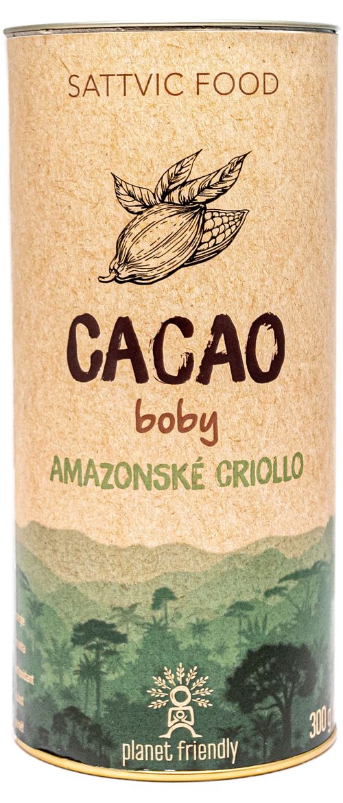 Planet Friendly Cacao Criollo boby - peruánské kakao, 300 g