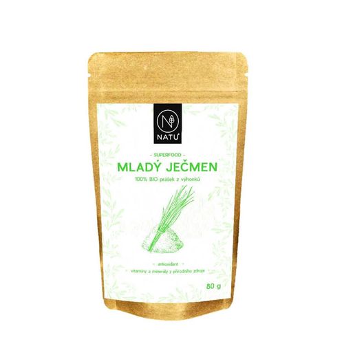 NATU - Mladý ječmen BIO Prášek 80g