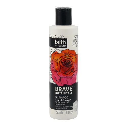 Faith In Nature BRAVE prírodný šampón - ruža & neroli & argánia, 250 ml
