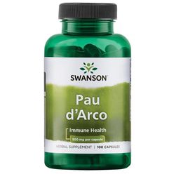 Swanson Pau d'Arco (Lapacho), 500 mg, 100 kapslí