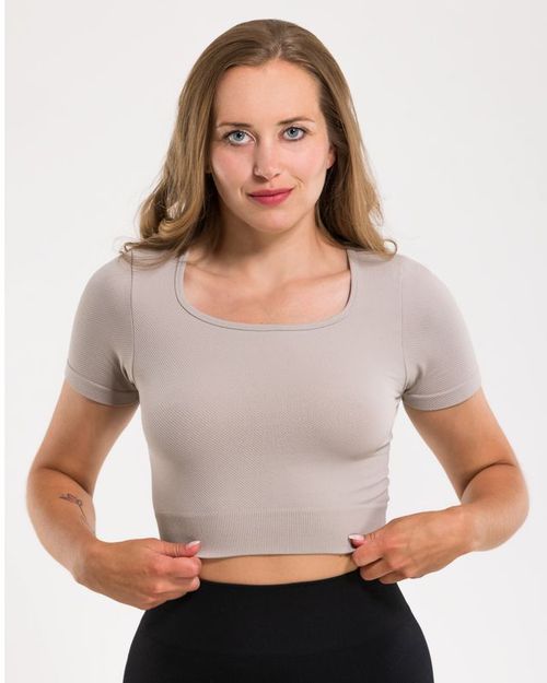 Vilgain Seamless Ribbed Crop Tee M/L shell