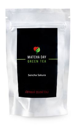 Matcha Day organický zelený lístkový čaj Sencha Sakura 50g