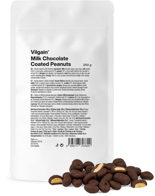 Vilgain Arašidy v mliečnej čokoláde
